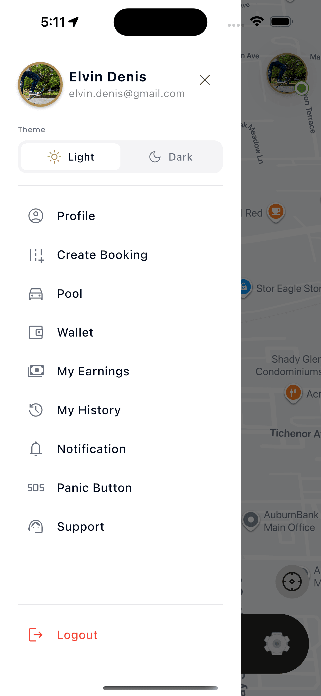 TaxiDex driver app shown on a smartphone with active ride and turn-by-turn navigation