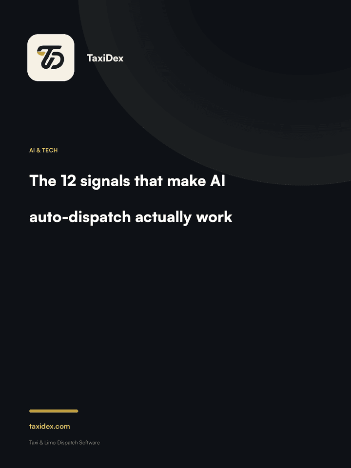 The 12 signals that make AI auto-dispatch actually work