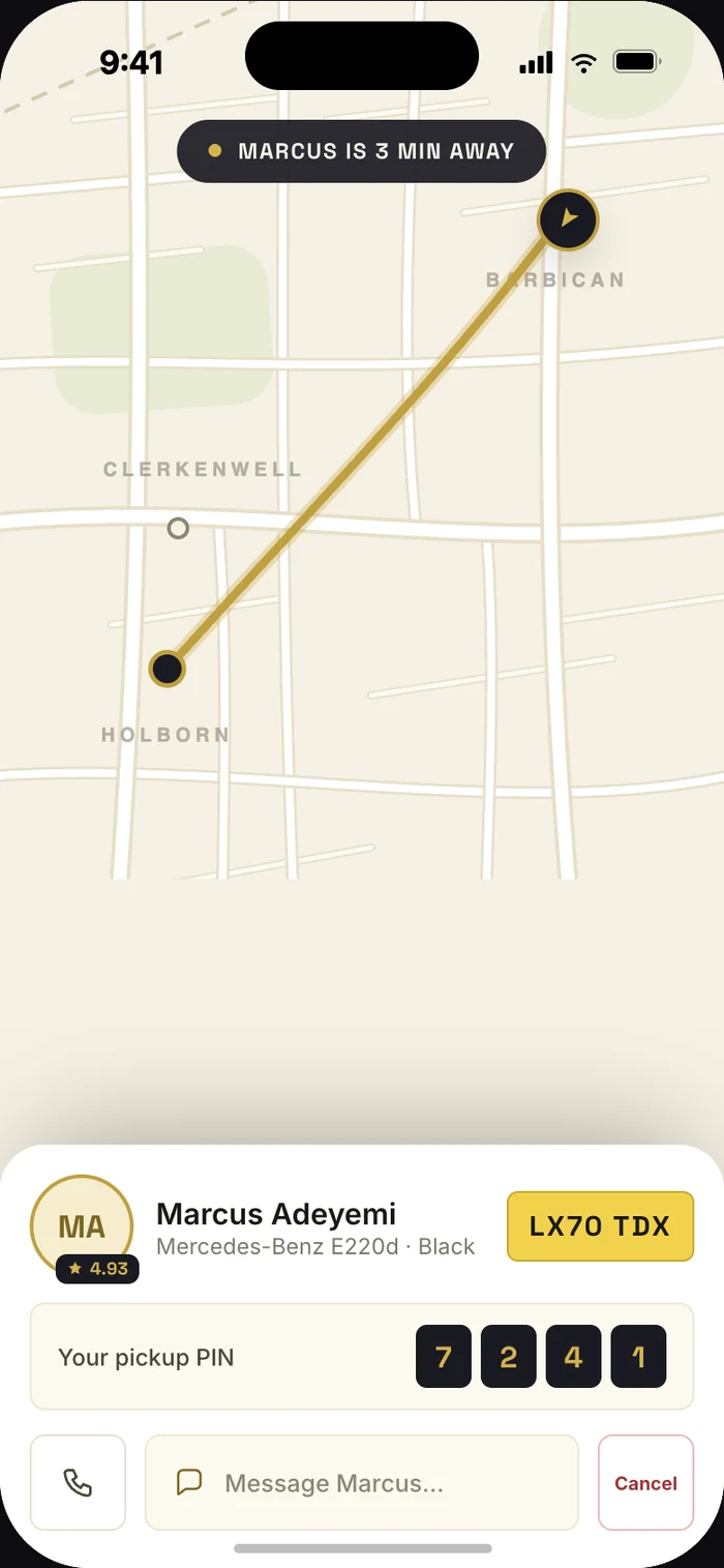 Live driver tracking
