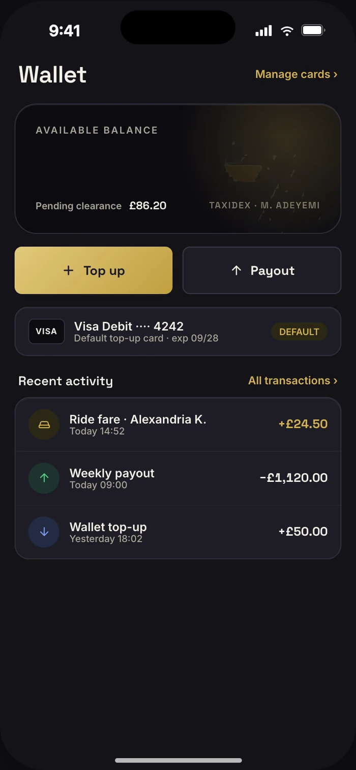 Instant payouts