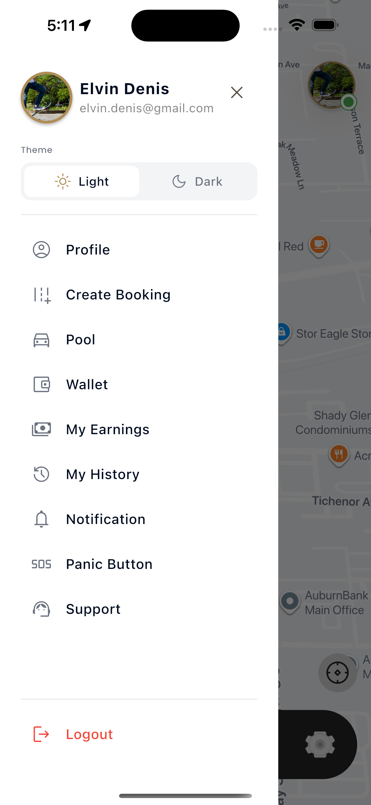 TaxiDex driver app on a smartphone